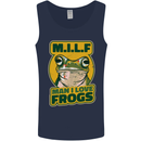 MILF Man I Love Frogs Mens Vest Tank Top Navy Blue