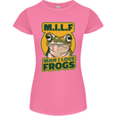 MILF Man I Love Frogs Womens Petite Cut T-Shirt Azalea
