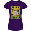 MILF Man I Love Frogs Womens Petite Cut T-Shirt Purple