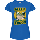 MILF Man I Love Frogs Womens Petite Cut T-Shirt Royal Blue