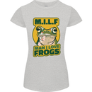 MILF Man I Love Frogs Womens Petite Cut T-Shirt Sports Grey