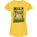 MILF Man I Love Frogs Womens Petite Cut T-Shirt Yellow
