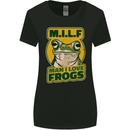 MILF Man I Love Frogs Womens Wider Cut T-Shirt Black