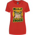 MILF Man I Love Frogs Womens Wider Cut T-Shirt Red