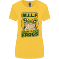 MILF Man I Love Frogs Womens Wider Cut T-Shirt Yellow