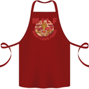 MILF Man I Love Fungi Mycology Foraging Cotton Apron 100% Organic Maroon