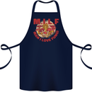 MILF Man I Love Fungi Mycology Foraging Cotton Apron 100% Organic Navy Blue
