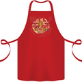 MILF Man I Love Fungi Mycology Foraging Cotton Apron 100% Organic Red