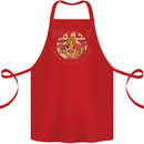 MILF Man I Love Fungi Mycology Foraging Cotton Apron 100% Organic Red