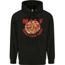 MILF Man I Love Fungi Mycology Foraging Mens 80% Cotton Hoodie Black