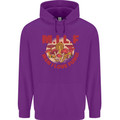 MILF Man I Love Fungi Mycology Foraging Mens 80% Cotton Hoodie Purple