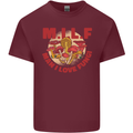 MILF Man I Love Fungi Mycology Foraging Mens Cotton T-Shirt Tee Top Maroon