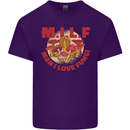 MILF Man I Love Fungi Mycology Foraging Mens Cotton T-Shirt Tee Top Purple