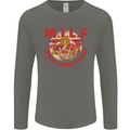MILF Man I Love Fungi Mycology Foraging Mens Long Sleeve T-Shirt Charcoal