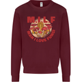MILF Man I Love Fungi Mycology Foraging Mens Sweatshirt Jumper Maroon