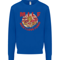 MILF Man I Love Fungi Mycology Foraging Mens Sweatshirt Jumper Royal Blue
