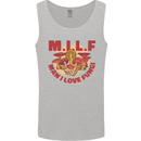 MILF Man I Love Fungi Mycology Foraging Mens Vest Tank Top Sports Grey