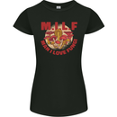 MILF Man I Love Fungi Mycology Foraging Womens Petite Cut T-Shirt Black