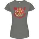 MILF Man I Love Fungi Mycology Foraging Womens Petite Cut T-Shirt Charcoal
