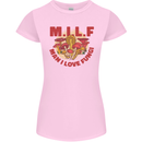 MILF Man I Love Fungi Mycology Foraging Womens Petite Cut T-Shirt Light Pink