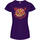 MILF Man I Love Fungi Mycology Foraging Womens Petite Cut T-Shirt Purple
