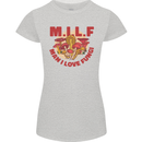 MILF Man I Love Fungi Mycology Foraging Womens Petite Cut T-Shirt Sports Grey
