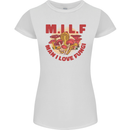 MILF Man I Love Fungi Mycology Foraging Womens Petite Cut T-Shirt White