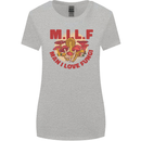 MILF Man I Love Fungi Mycology Foraging Womens Wider Cut T-Shirt Sports Grey