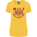 MILF Man I Love Fungi Mycology Foraging Womens Wider Cut T-Shirt Yellow