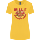 MILF Man I Love Fungi Mycology Foraging Womens Wider Cut T-Shirt Yellow