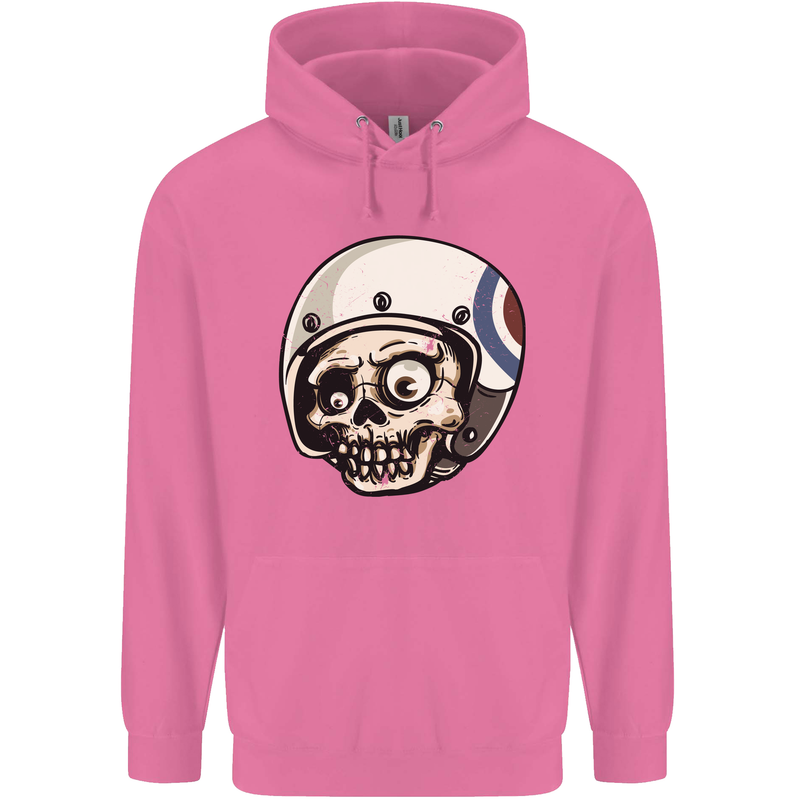 MOD Scooter Skull Motorcycle Biker Childrens Kids Hoodie Azalea