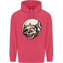 MOD Scooter Skull Motorcycle Biker Childrens Kids Hoodie Heliconia