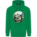 MOD Scooter Skull Motorcycle Biker Childrens Kids Hoodie Irish Green