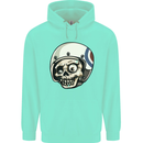 MOD Scooter Skull Motorcycle Biker Childrens Kids Hoodie Peppermint