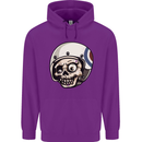 MOD Scooter Skull Motorcycle Biker Childrens Kids Hoodie Purple