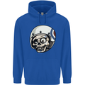 MOD Scooter Skull Motorcycle Biker Childrens Kids Hoodie Royal Blue