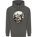 MOD Scooter Skull Motorcycle Biker Childrens Kids Hoodie Storm Grey