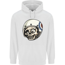 MOD Scooter Skull Motorcycle Biker Childrens Kids Hoodie White