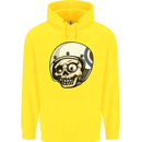 MOD Scooter Skull Motorcycle Biker Childrens Kids Hoodie Yellow
