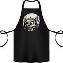 MOD Scooter Skull Motorcycle Biker Cotton Apron 100% Organic Black