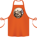 MOD Scooter Skull Motorcycle Biker Cotton Apron 100% Organic Orange