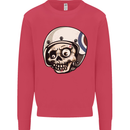 MOD Scooter Skull Motorcycle Biker Kids Sweatshirt Jumper Heliconia