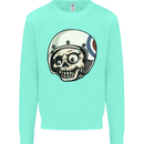 MOD Scooter Skull Motorcycle Biker Kids Sweatshirt Jumper Peppermint
