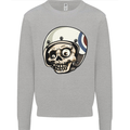 MOD Scooter Skull Motorcycle Biker Kids Sweatshirt Jumper Sports Grey