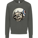 MOD Scooter Skull Motorcycle Biker Kids Sweatshirt Jumper Storm Grey