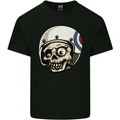 MOD Scooter Skull Motorcycle Biker Kids T-Shirt Childrens Black
