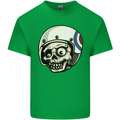 MOD Scooter Skull Motorcycle Biker Kids T-Shirt Childrens Irish Green