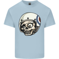 MOD Scooter Skull Motorcycle Biker Kids T-Shirt Childrens Light Blue