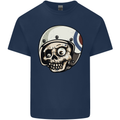 MOD Scooter Skull Motorcycle Biker Kids T-Shirt Childrens Navy Blue