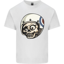 MOD Scooter Skull Motorcycle Biker Kids T-Shirt Childrens White